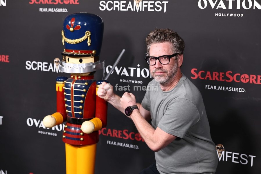 K Asher Levin at the 26th Annual Screamfest Horror Film Festival - Closing Night - World Premiere of Briarcliff Entertainment's 'Christmas At The Kringles' held at TCL Chinese 6 Theatres at Ovation Hollywood on October 15, 2026 in Hollywood, Los Angeles, California, United States