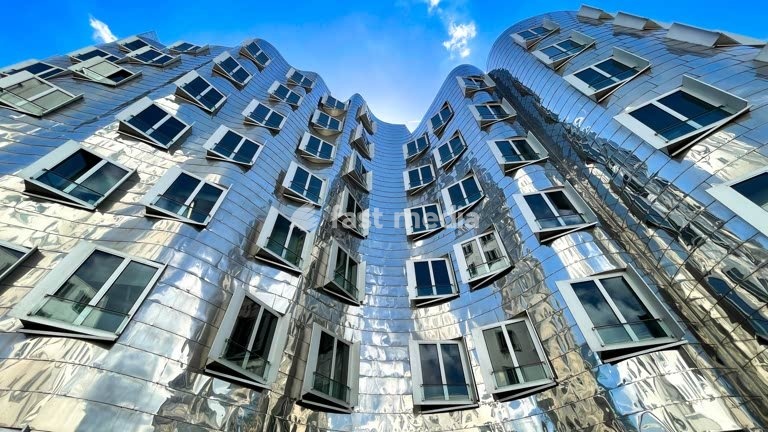Architecture by Frank Gehry in Düsseldorf, Germany