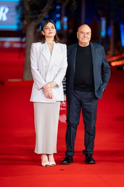 Elisa Fuksas and Massimiliano Fuksas attend the “Fuksas – Da Tutta La Vita” red carpet during the 20th Rome Film Festival at Auditorium Parco Della Musica in Rome, Italy on 15 October 2026