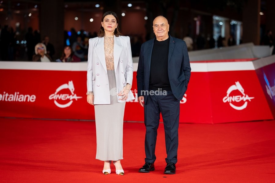 Elisa Fuksas and Massimiliano Fuksas attend the “Fuksas – Da Tutta La Vita” red carpet during the 20th Rome Film Festival at Auditorium Parco Della Musica in Rome, Italy on 15 October 2026