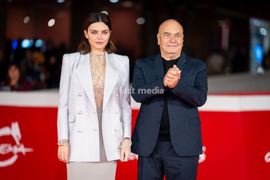 Elisa Fuksas and Massimiliano Fuksas attend the “Fuksas – Da Tutta La Vita” red carpet during the 20th Rome Film Festival at Auditorium Parco Della Musica in Rome, Italy on 15 October 2026