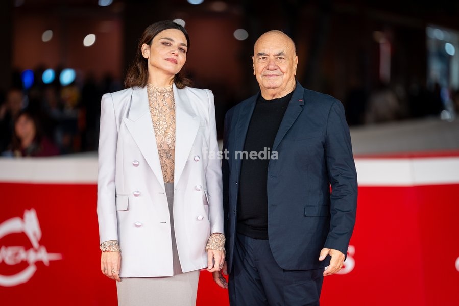 Elisa Fuksas and Massimiliano Fuksas attend the “Fuksas – Da Tutta La Vita” red carpet during the 20th Rome Film Festival at Auditorium Parco Della Musica in Rome, Italy on 15 October 2026