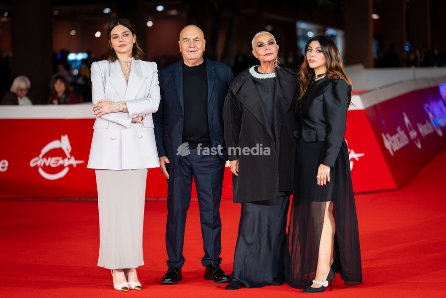 Elisa Fuksas, Massimiliano Fuksas, Doriana Mandrelli and Lavinia Fuksas attend the “Fuksas – Da Tutta La Vita” red carpet during the 20th Rome Film Festival at Auditorium Parco Della Musica in Rome, Italy on 15 October 2026