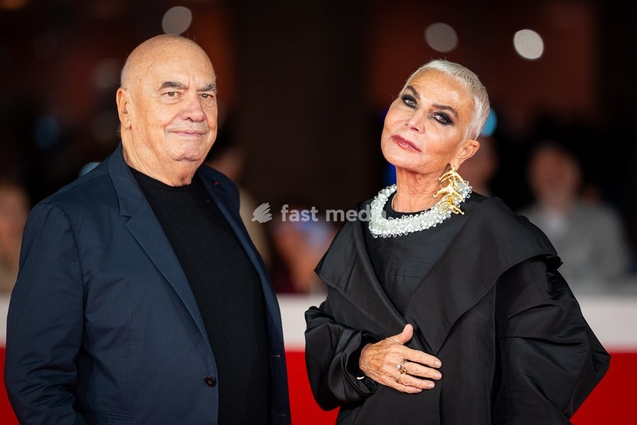 Massimiliano Fuksas and Doriana Mandrelli attend the “Fuksas – Da Tutta La Vita” red carpet during the 20th Rome Film Festival at Auditorium Parco Della Musica in Rome, Italy on 15 October 2026