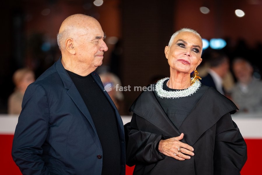 Massimiliano Fuksas and Doriana Mandrelli attend the “Fuksas – Da Tutta La Vita” red carpet during the 20th Rome Film Festival at Auditorium Parco Della Musica in Rome, Italy on 15 October 2026