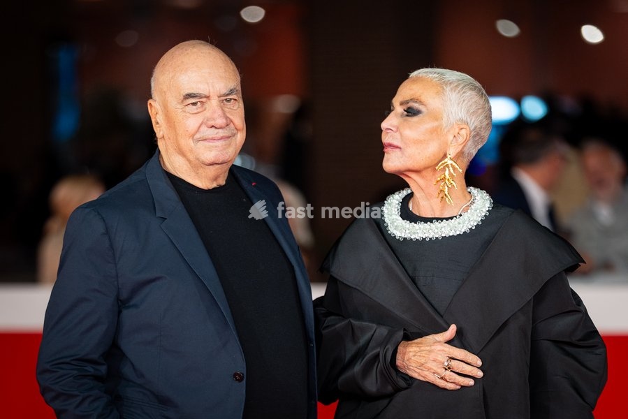 Massimiliano Fuksas and Doriana Mandrelli attend the “Fuksas – Da Tutta La Vita” red carpet during the 20th Rome Film Festival at Auditorium Parco Della Musica in Rome, Italy on 15 October 2026