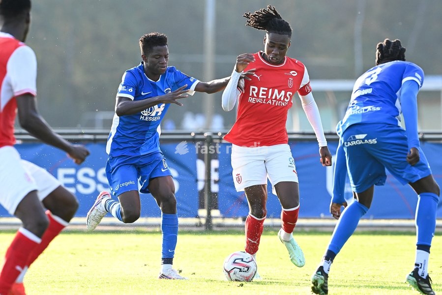 %items a friendly match between Jong Genk (U23) and France 's club Stade de Reims, %datetext in Genk