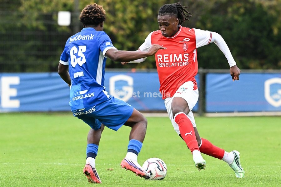 %items a friendly match between Jong Genk (U23) and France 's club Stade de Reims, %datetext in Genk