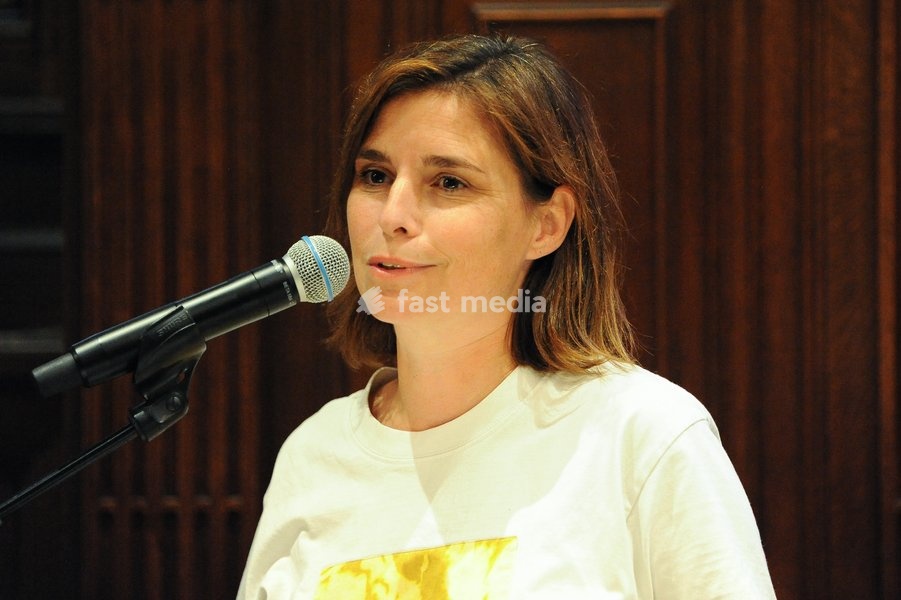 Alderwoman Lien Van de Kelder pictured during a press event to present the full program and kick off of the Metropolis festival (17-24/10, with the youth collective Het Hart van Metropolis, on Friday 16 October 2026, in Antwerp city hall