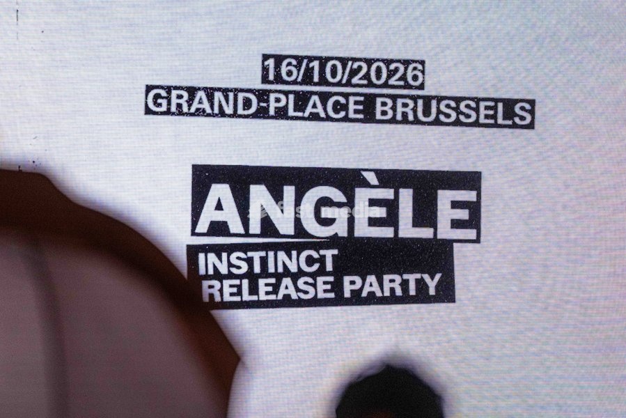 Illustration picture taken during the "Angele Instinct Release Party", a surprise party organized by the Brussels singer to celebrate the release of her album "Instinct" at the Grote Markt/ Grand Place, in Brussels, Friday 16 October 2026