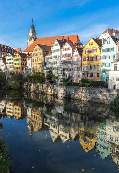 Häuser am Neckar in Tübingen