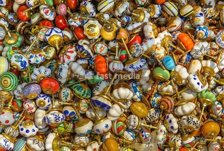 Vintage ceramic drawer knobs