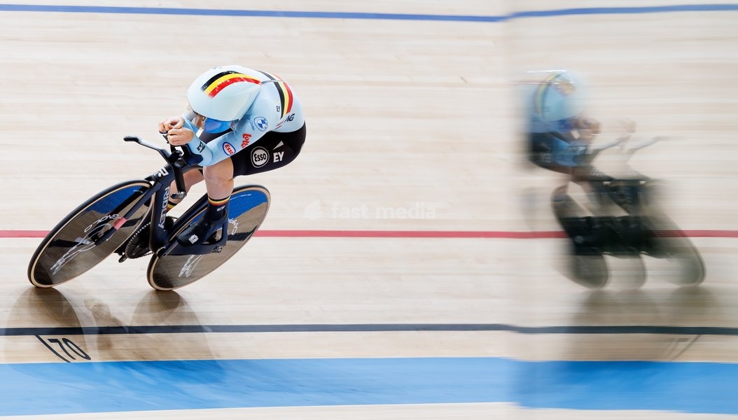 Belgian Katrijn De Clercq pictured in action during the Women's individual pursuit event at the UCI Track Cycling World Championships in Shanghai, China on Saturday 17 October 2026. The worlds are taking place from 14 to 18 October 2026