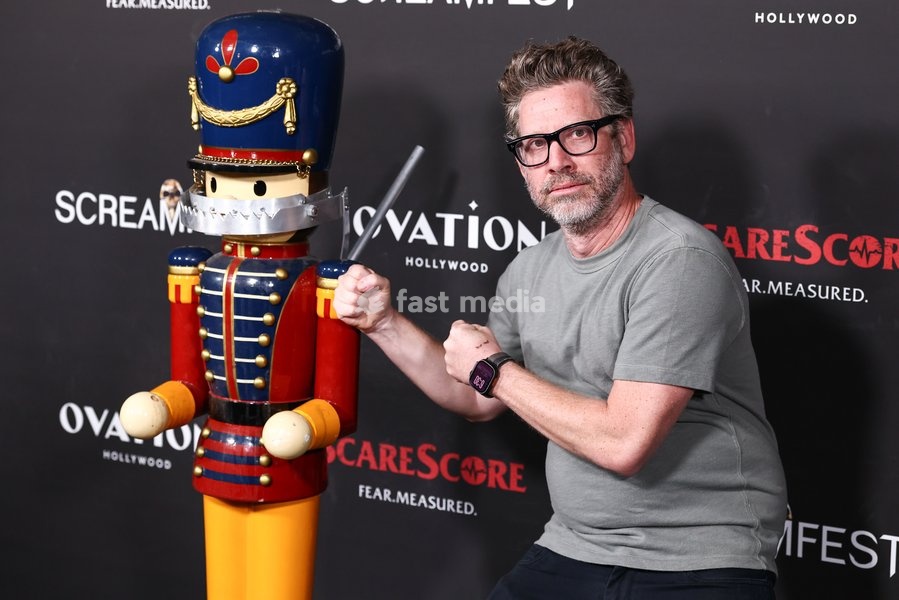 HOLLYWOOD, LOS ANGELES, CALIFORNIA, USA - OCTOBER 15: K. Asher Levin arrives at the 26th Annual Screamfest Horror Film Festival - Closing Night - World Premiere of Briarcliff Entertainment's 'Christmas At The Kringles' held at TCL Chinese 6 Theatres at Ovation Hollywood on October 15, 2026 in…