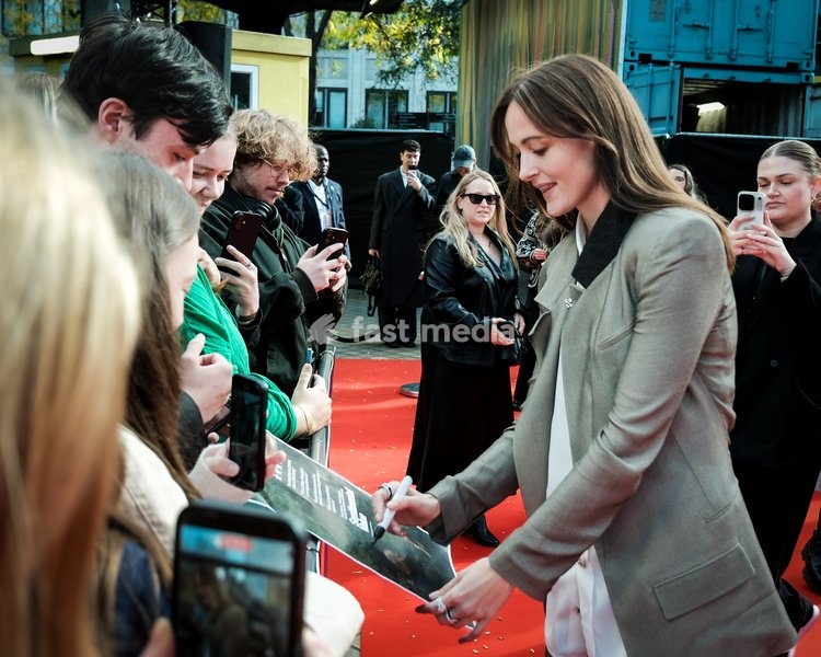 Renate Reinsve attends the red carpet for Gala Premiere Of Fjord screening during the London Film Festival 2026 on Saturday 17 October 2026 at Royal Festival Hall, London