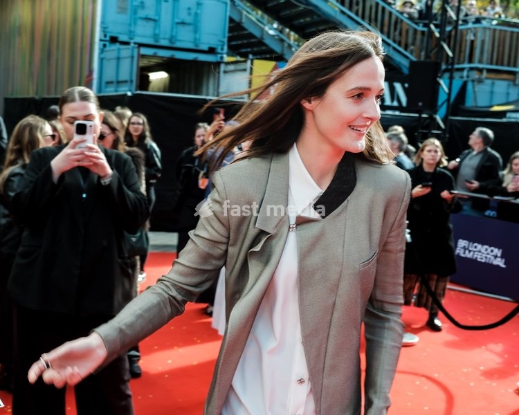 Renate Reinsve attends the red carpet for Gala Premiere Of Fjord screening during the London Film Festival 2026 on Saturday 17 October 2026 at Royal Festival Hall, London