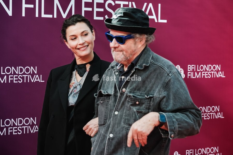Lisa Loven Kongsli And Mike Figgis attends the red carpet for Gala Premiere Of Fjord screening during the London Film Festival 2026 on Saturday 17 October 2026 at Royal Festival Hall, London