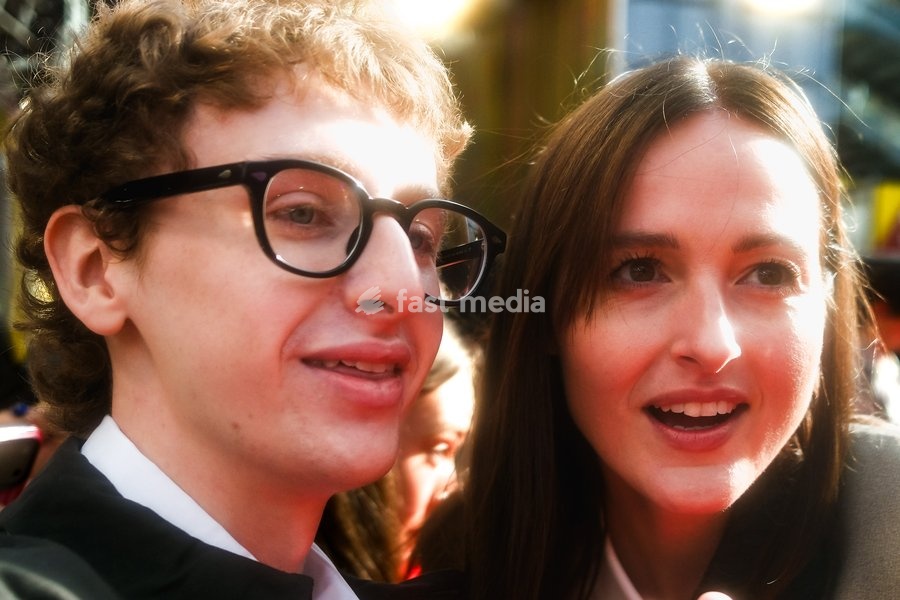 Renate Reinsve attends the red carpet for Gala Premiere Of Fjord screening during the London Film Festival 2026 on Saturday 17 October 2026 at Royal Festival Hall, London. A Fan Grabs A Selfie With Renate Reinsve