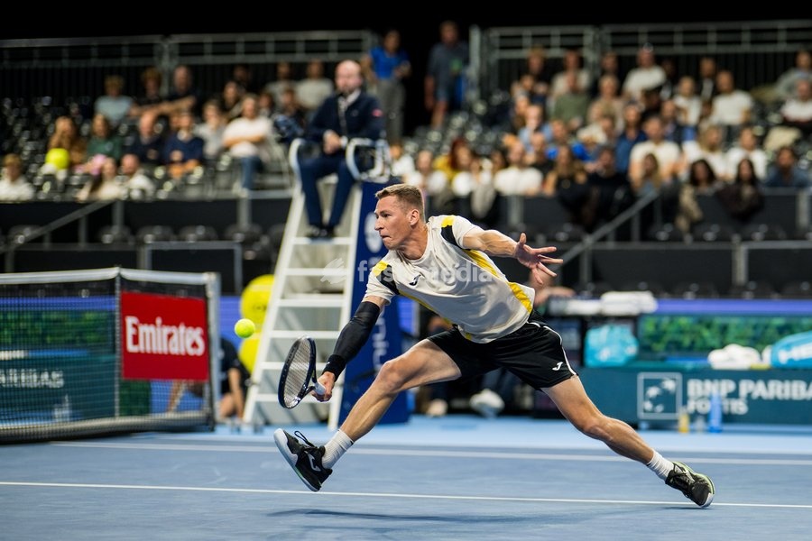 Kimmer Coppejans of Belgium pictured in action during the European Open ATP tennis tournament in Brussels, on Saterday 17 October. This year's edition of the tournament is taking place from 17 to 25 October