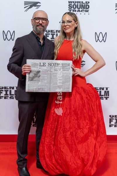 Director Michael R. Roskam and Eline De Munck pictured during the Gent International Film Festival on Saturday 17 October 2026. Tonight will feature a screening of 'Le Faux Soir,' the new film of Belgian director Roskam