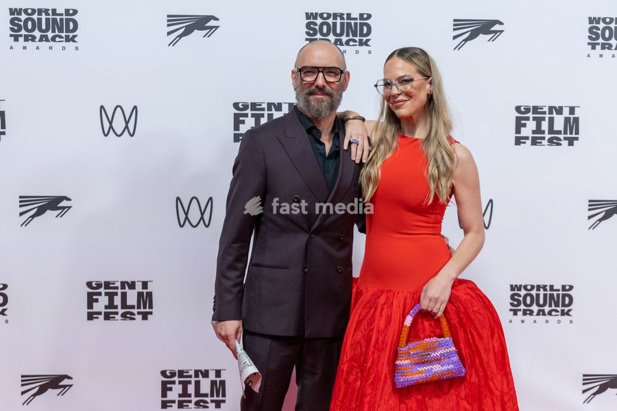Director Michael R. Roskam and Eline De Munck pictured during the Gent International Film Festival on Saturday 17 October 2026. Tonight will feature a screening of 'Le Faux Soir,' the new film of Belgian director Roskam