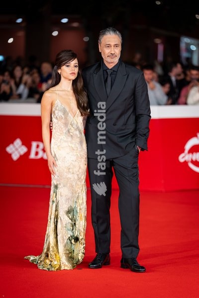 Jenna Ortega and Taika Waititi attend the “Klara and the Sun” red carpet during the 20th Rome Film Festival at Auditorium Parco Della Musica in Rome, Italy on 17 October 2026