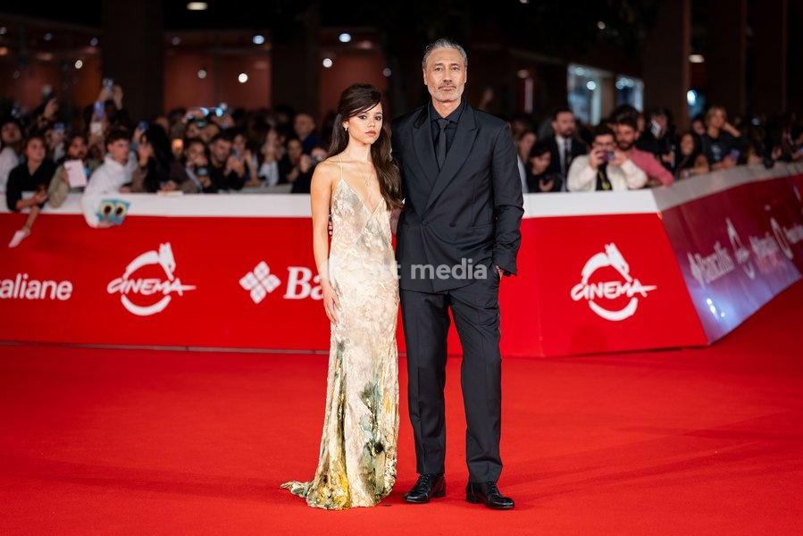 Jenna Ortega and Taika Waititi attend the “Klara and the Sun” red carpet during the 20th Rome Film Festival at Auditorium Parco Della Musica in Rome, Italy on 17 October 2026