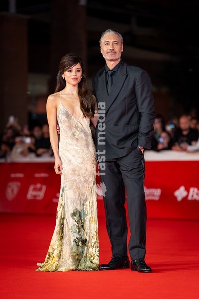 Jenna Ortega and Taika Waititi attend the “Klara and the Sun” red carpet during the 20th Rome Film Festival at Auditorium Parco Della Musica in Rome, Italy on 17 October 2026