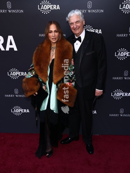 Jennifer Lopez and Gregory Nava at the Los Angeles Opera Ball Opening Night Gala 2026 held at the Dorothy Chandler Pavilion at The Music Center on October 17, 2026 in Los Angeles, California, United States