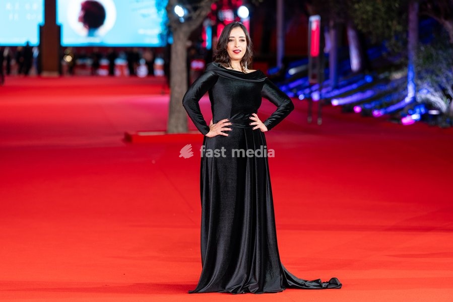 Nisrin Erradi attends the “Le Rose di Marrakech” red carpet during the 20th Rome Film Festival at Auditorium Parco Della Musica in Rome, Italy on 17 October 2026