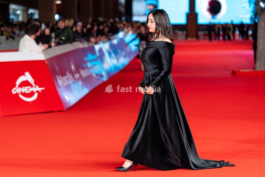Nisrin Erradi attends the “Le Rose di Marrakech” red carpet during the 20th Rome Film Festival at Auditorium Parco Della Musica in Rome, Italy on 17 October 2026