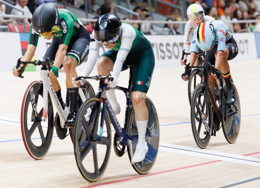 Belgian Shari Bossuyt pictured during the Women’s Points Race event at the UCI Track Cycling World Championships in Shanghai, China on Sunday 18 October 2026. The worlds are taking place from 14 to 18 October 2026