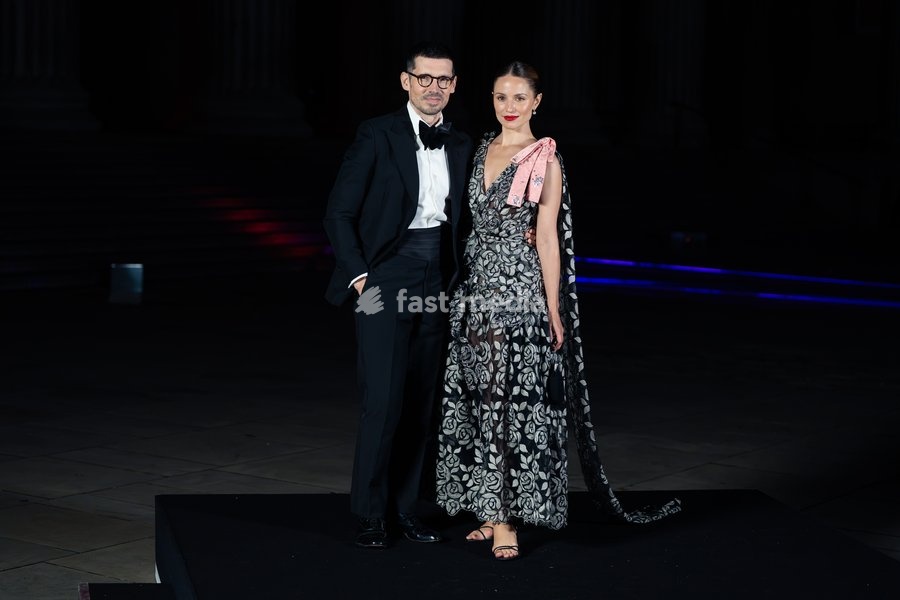 Erdem Moralıoğlu and Dianna Agron attend The British Museum Ball 2026 on October 17, 2026 in London, England