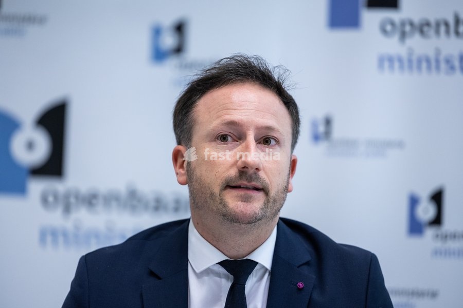 Brussels Judicial Police director of operations, Eric Jacobs; Brussels' King's Prosecutor Julien Moinil and +pictured during a press conference of the Federal Prosecutor and the federal police, regarding the fatal shooting of a police officer, on Sunday 18 October 2026 in Brussels. 41-year-old…