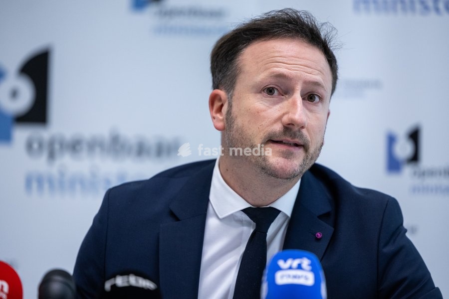 Brussels' King's Prosecutor Julien Moinil and +pictured during a press conference of the Federal Prosecutor and the federal police, regarding the fatal shooting of a police officer, on Sunday 18 October 2026 in Brussels. 41-year-old police officer Nordine El Talbi was shot and killed during a…