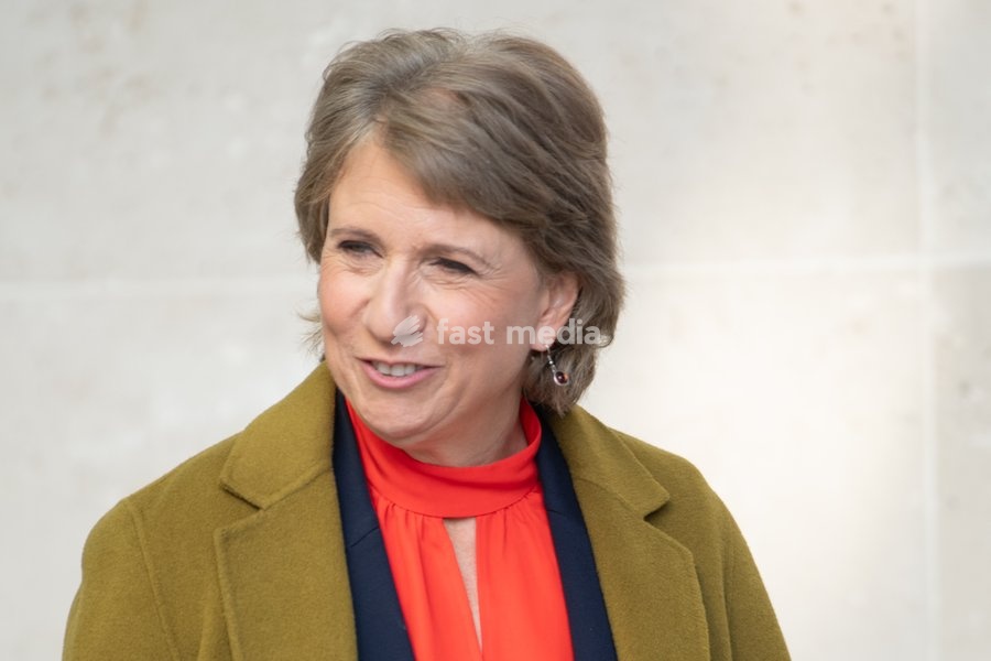 Jo Coburn - Times Radio Journalist departs BBC Broadcasting House, London, England, UK on Sunday 18 October, 2026 after being a guest on the 'Sunday with Laura Kuenssberg' Show