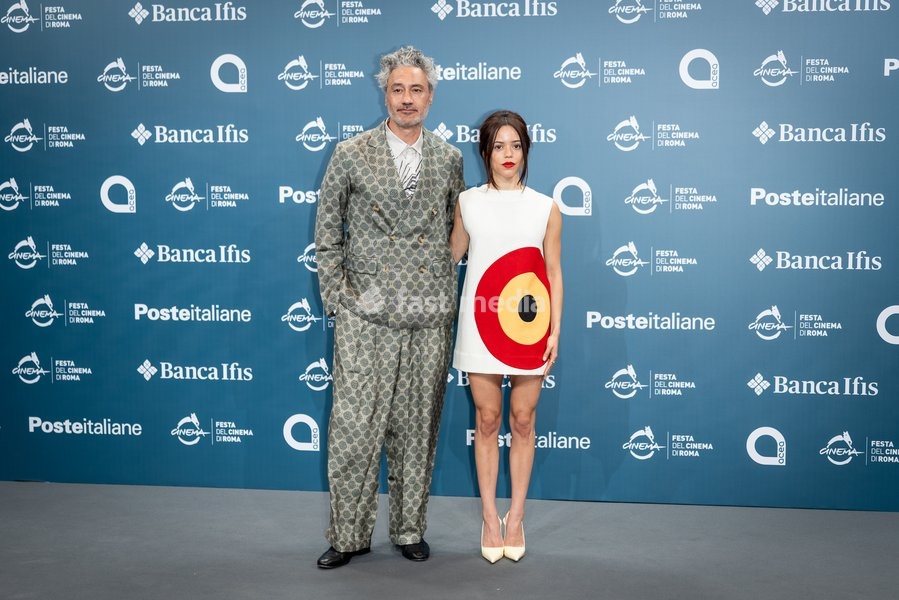 Taika Waititi and Jenna Ortega attends the “Klara and the sun” photocall during the 21st Rome Film Festival at Auditorium Parco Della Musica in Rome, Italy on 17 October, 2026