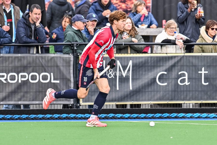 Leopold's Gauthier Boccard pictured during a hockey game between Braxgata and Leopold, Sunday 18 October 2026 in Boom, on day 6 of the Belgian first division hockey championship