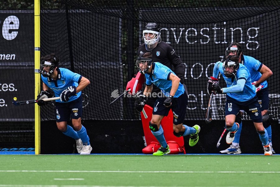 Braxgata's players pictured during a hockey game between Braxgata and Leopold, Sunday 18 October 2026 in Boom, on day 6 of the Belgian first division hockey championship