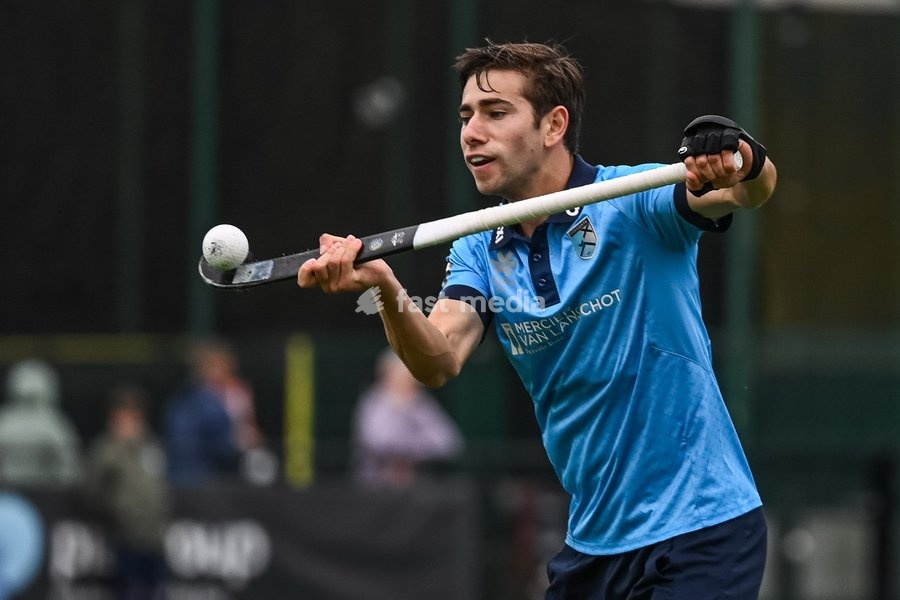 Braxgata's Thibeaut Stockbroekx pictured during a hockey game between Braxgata and Leopold, Sunday 18 October 2026 in Boom, on day 6 of the Belgian first division hockey championship