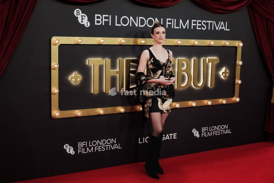 Becca Suskauer attends the red carpet for Closing Night Gala Of The Debut screening during the London Film Festival 2026 on Sunday 18 October 2026 at Royal Festival Hall, London