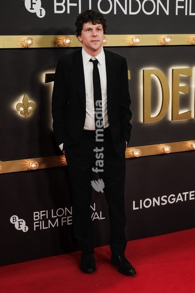 Jesse Eisenberg attends the red carpet for Closing Night Gala Of The Debut screening during the London Film Festival 2026 on Sunday 18 October 2026 at Royal Festival Hall, London