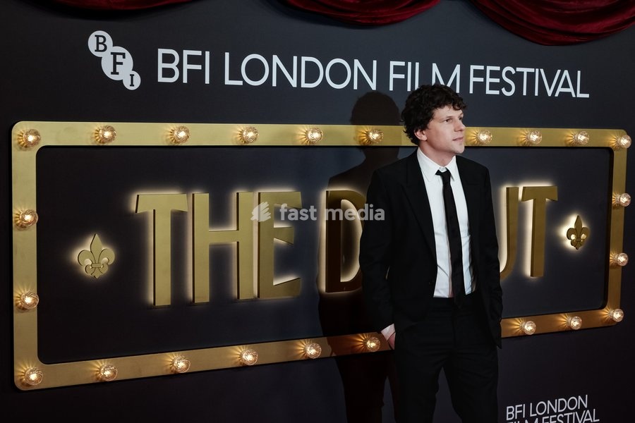 Jesse Eisenberg attends the red carpet for Closing Night Gala Of The Debut screening during the London Film Festival 2026 on Sunday 18 October 2026 at Royal Festival Hall, London