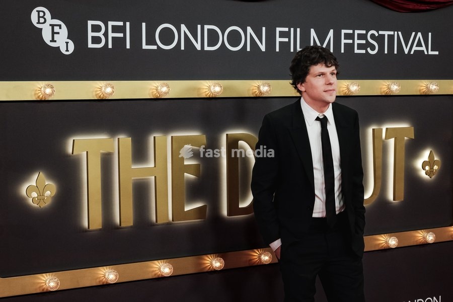 Jesse Eisenberg attends the red carpet for Closing Night Gala Of The Debut screening during the London Film Festival 2026 on Sunday 18 October 2026 at Royal Festival Hall, London