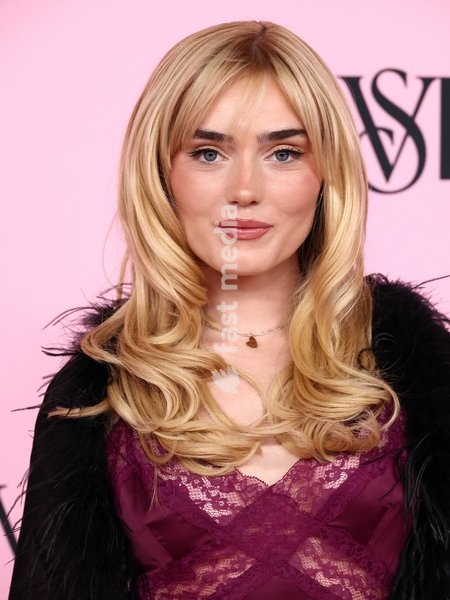 Meg Donnelly at Victoria's Secret Fashion Show 2026 Pink Carpet held at Sony Pictures Studios on October 18, 2026 in Culver City, Los Angeles, California, United States