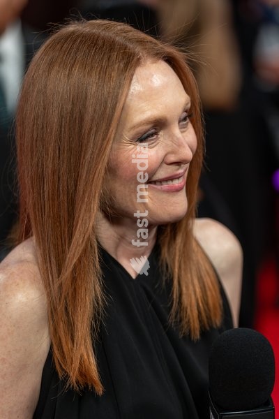 Julianne Moore at "The Debut" Closing Night Gala during the BFI London Film Festival held at The Royal Festival Hall on October 18, 2026 in London, England