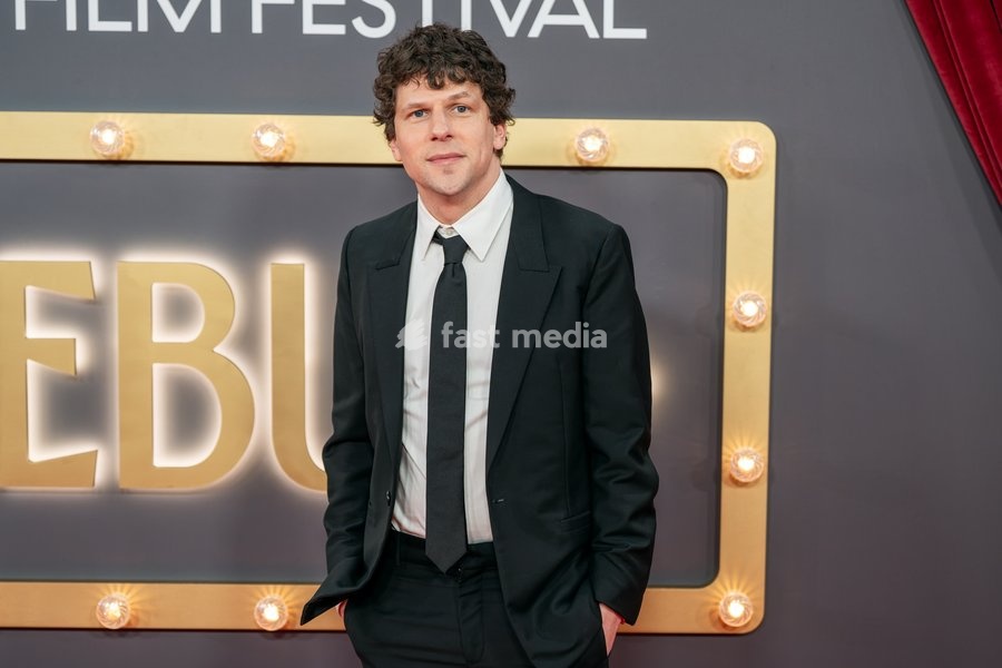 Jesse Eisenberg at "The Debut" Closing Night Gala during the BFI London Film Festival held at The Royal Festival Hall on October 18, 2026 in London, England
