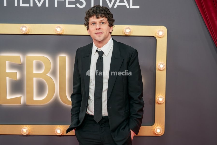 Jesse Eisenberg at "The Debut" Closing Night Gala during the BFI London Film Festival held at The Royal Festival Hall on October 18, 2026 in London, England
