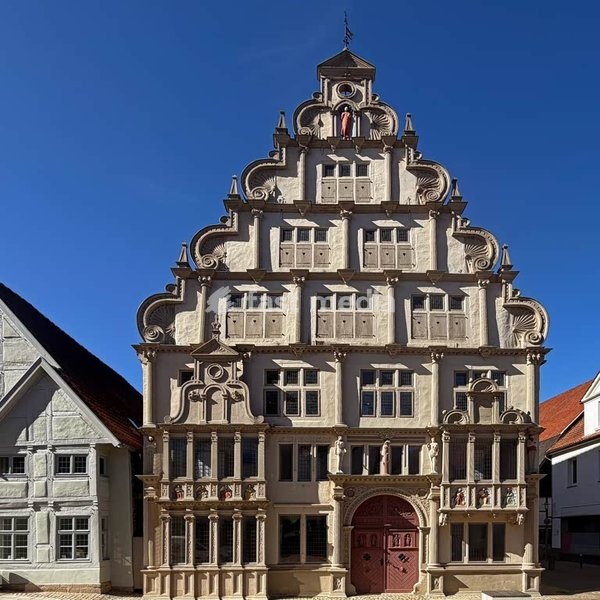 Hexenbuergermeisterhaus, ehemaliges Buergerhaus, Museum, Weserrenaissance, Lemgo, Ostwestfalen-Lippe, Nordrhein-Westfalen, Deutschland, Europa