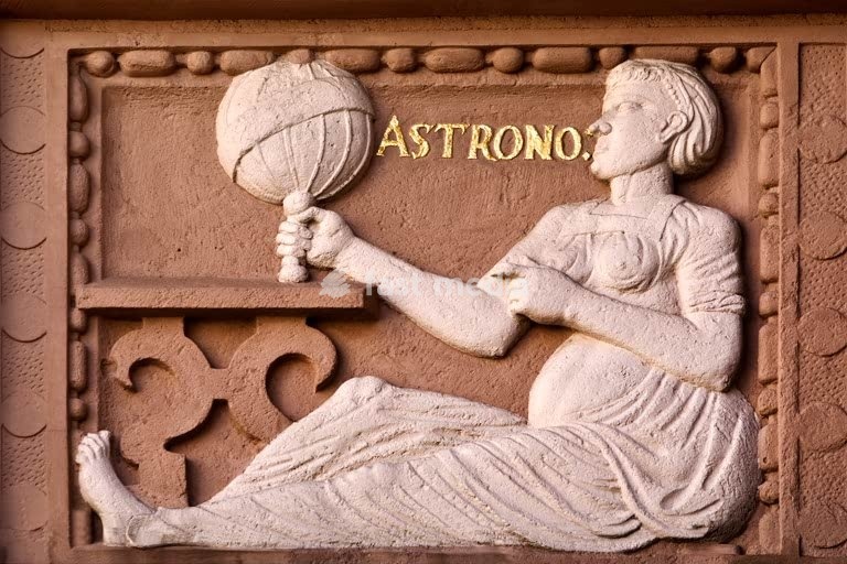 Lemgo, Town Hall, Ratslaube (Council Arbour) on Mittelstrasse. Here is the Kornherrenstube (grain masters lounge) with allegorical depictions of the Seven Liberal Arts. In the Middle Ages and early modern period, the grain masters were responsible for supplying the town with grain. A depiction of…
